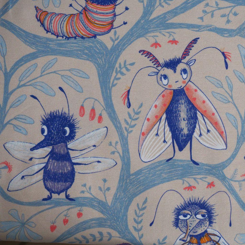Baumwolljersey Krabbler von Susalabim blau pastell – Bio